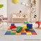 Casafield Play Mat, 58" x 58" Foldable Kids Activity Floor Mat for Infants and Toddlers, Large Padded Playmat, Assorted Colors